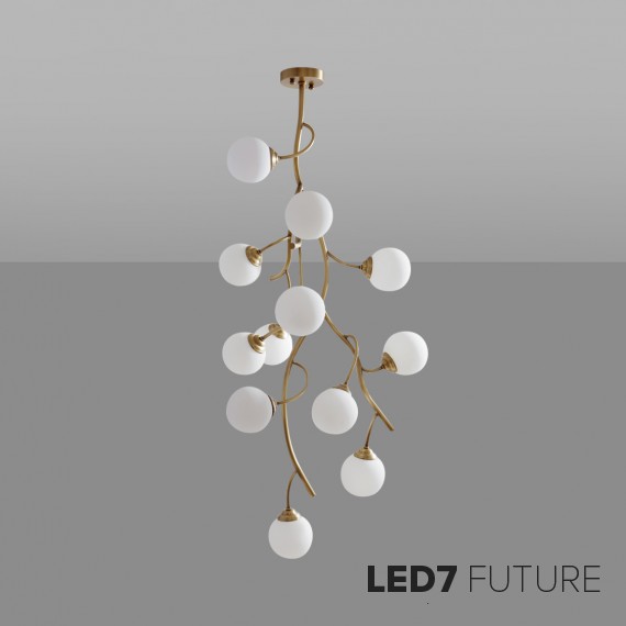 Loft Industry Modern - Glass Grape Chandelier